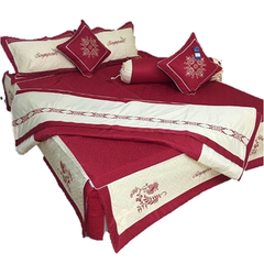 Ga bộ Cotton Satin đỏ HT
