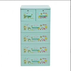 Tủ nhựa trẻ em Song Long Xanh Lơ 5 NK