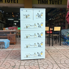 Tủ nhựa trẻ em Nova-Duy Tân xanh lơ 5NK