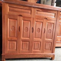 Tủ giày gỗ Xoan đào 1m2