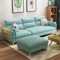 Sofa nỉ 1 văng+1 đôn