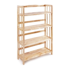 Kệ để sách gỗ cao su 4 tầng