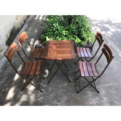 Bàn ghế cafe Fansipan 4 ghế mini