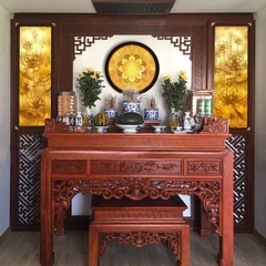 Án thờ gỗ hương nhập khẩu 1.75m