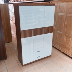 Tủ áo gỗ công nghiệp 3 Cánh cải ngang óc chó 1600