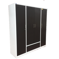 Tủ áo thép Hòa Phát 4 cánh đen