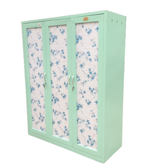 Tủ áo sắt Trường Phát 3 Cánh Xanh 1550