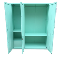Tủ áo sắt Trường Phát 3 Cánh Xanh 1550