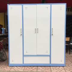 Tủ áo thép Hòa Phát 4 cánh trắng