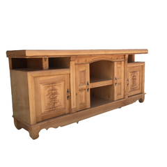 Kệ ti vi gỗ Veneer Sồi trắng mặt phẳng HP