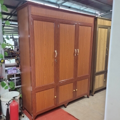 Tủ áo nhôm 3 cánh dày vân gỗ
