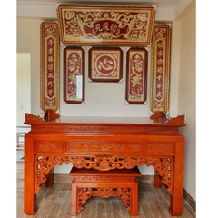 Án thờ gỗi sồi 1.97m chân 12
