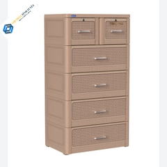 Tủ nhựa trẻ em Tabi Duy Tân Nâu 5NK