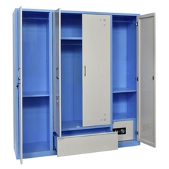 Tủ áo thép Hòa Phát 4 cánh trắng