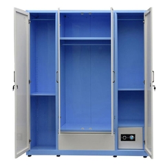 Tủ áo thép Hòa Phát 4 cánh trắng