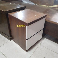 Táp đầu giường gỗ công nghiệp 2 NK Óc chó trắng