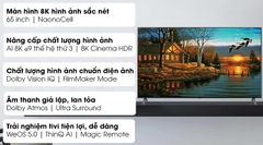 Smart Tivi NanoCell LG 8K 65 inch 65NANO95TNA Model 2020