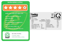 Tủ lạnh Beko Inverter 375 lít RDNT401E50VZDHFSU
