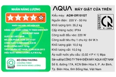 Máy giặt Aqua Inverter 10 KG AQW-DR101GT BK