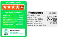 Máy giặt Panasonic Inverter 14 Kg NA-FD14V1BRV