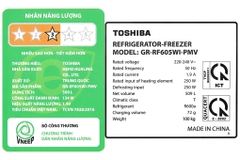 Tủ lạnh Toshiba Inverter 509 lít Multi Door GR-RF605WI-PMV(06)-MG