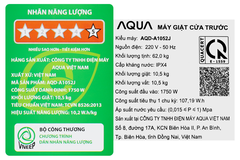 Máy giặt Aqua Inverter 10.5 kg AQD-A1052J BK