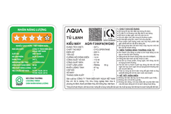 Tủ lạnh Aqua Inverter 347 lít AQR-T390FA(WGM)