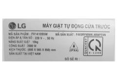 Máy giặt LG AI DD Inverter 10 kg FV1410S5W