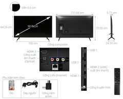 Smart Tivi QLED Samsung 4K 50 inch QA50Q60T Model 2020