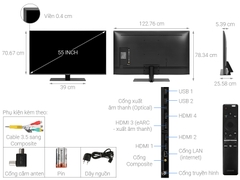Smart Tivi QLED Samsung 4K 55 inch QA55Q80T Model 2020