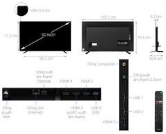 Android Tivi OLED Sony 4K 55 inch KD-55A8H Model 2020