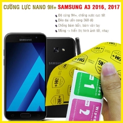 Miếng dán cường lực dẻo nano 9H chống bể mẻ cho máy Samsung A3 2016