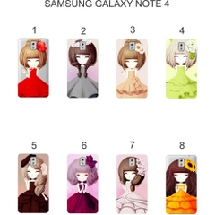 Ốp lưng Samsung Galaxy Note 4 dẻo in hình Chibi