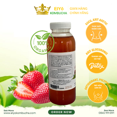 LOCK 4 CHAI KOMBUCHA DÂU TÂY  – Fresh & Cool (Trà Kombucha Dâu Tây - Giảm Cân - Làm Đẹp)