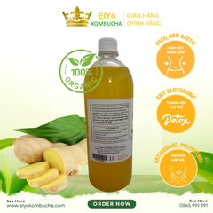 KOMBUCHA GỪNG VÀNG 1 Lít – Fresh & Cool (Trà Kombucha Gừng Vàng - Giảm Cân - Làm Đẹp)