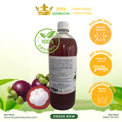 KOMBUCHA MĂNG CỤT 1 Lít – Fresh & Cool (Trà Kombucha Măng Cụt - Giảm Cân - Làm Đẹp)