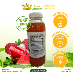 LOCK 4 CHAI KOMBUCHA VẢI DƯA  – Fresh & Cool (Trà Kombucha Vải Dưa - Giảm Cân - Làm Đẹp)