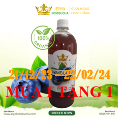 KOMBUCHA VIỆT QUẤT 1 Lít  – Fresh & Cool (Trà Kombucha Việt Quất - Giảm Cân - Làm Đẹp)