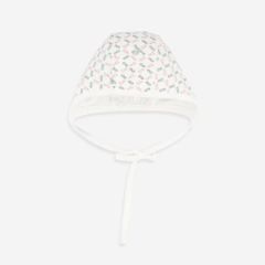 BU S10 - Mũ Buộc dây Bambus Bonnet - ABB1943NS - Hồng + Trắng - 0-3M - SS24.T7A