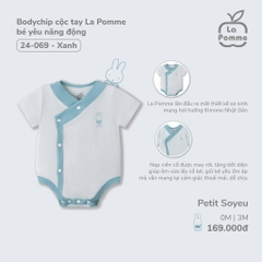 LP S20 - Body chip cộc tay La Pomme bé yêu năng động - Xanh năng động - 3-6M - SS24.T8A