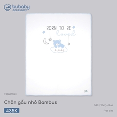 BU - Chăn Gấu nhỏ Bambus - CBB0800GN - Trắng+Blue - Free size - SS26.T7B