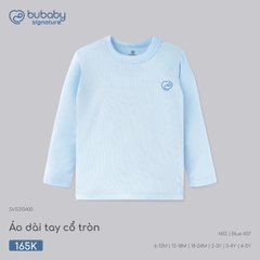 BU - Áo dài tay cổ tròn - SVS310400 - Blue 407 - 6-12M - SS26.T7B