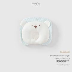 NOUS - Gối định hình xanh thêu con gấu - Newborn - SS26.T8A