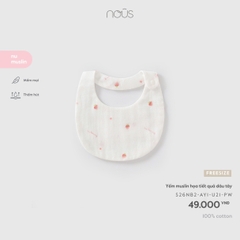 NOUS - Yếm muslin họa tiết quả dâu tây - FS - SS26.T8A