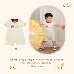 LP - Body cộc tay La Pomme rước đèn lung linh - Be - 12-18M - SS26.T8A