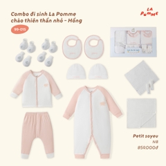 LP - Combo đi sinh La Pomme chào thiên thần nhỏ - Hồng - Newborn - SS26.T8A