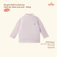 LP - Áo giữ nhiệt La Pomme mềm êm chào mùa mới - Hồng - 3-4Y - SS26.T8A