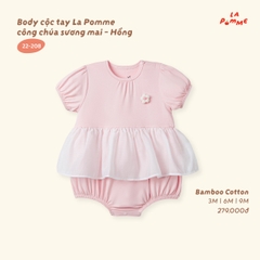 LP - Body cộc tay La Pomme công chúa sương mai - Hồng - 3-6M - SS26.T8A