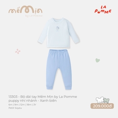 LP - Bộ dài tay Mềm Mịn by La Pomme puppy nhí nhảnh - Xanh biển - 18-24M - SS26.T8A
