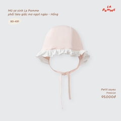 LP - Mũ sơ sinh La Pomme phối bèo giấc mơ ngọt ngào - Hồng - FS - SS26.T8B